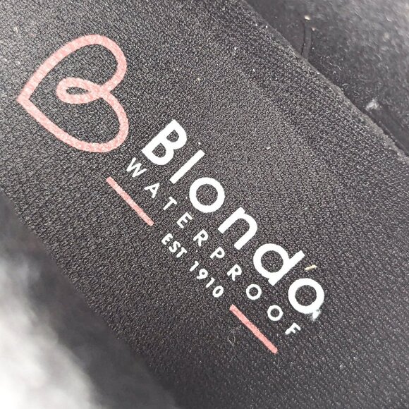 Blondo Men Kylen Waterproof Black Leather Combat Ankle Boots size 7.5 - Picture 7 of 9